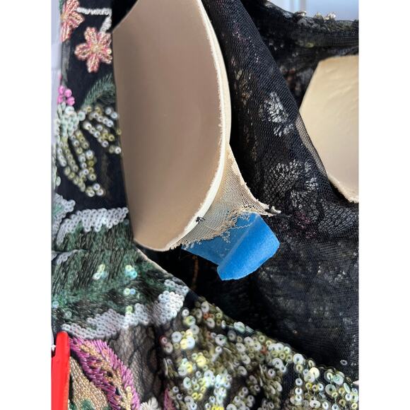 Mac Duggal Floral One Shoulder Gown - 49774 Size 12 NWT - Picture 9 of 9